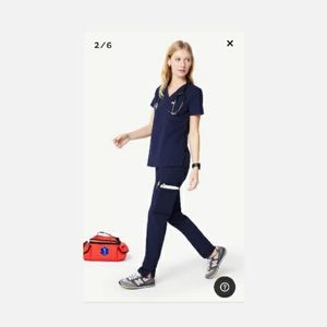 Figs Scrub Set Navy